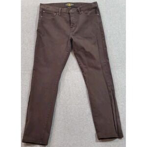 Lucky Brand 1 Authentic Skinny Mens 34x32 Dark Wash Button Fly Jeans Black Denim
